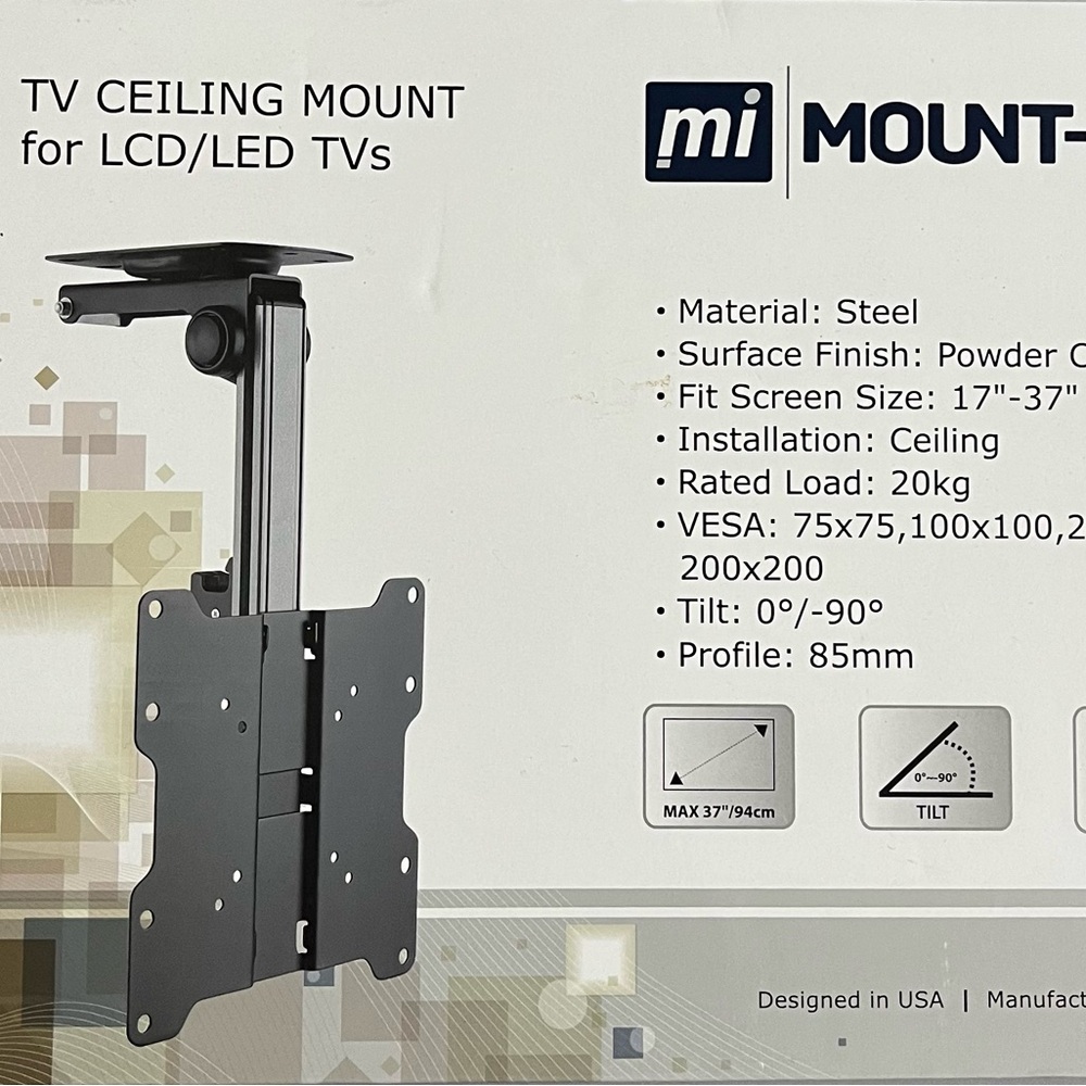TV ceiling mount for a 17-37 inchs